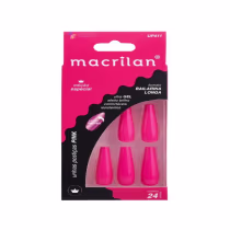 Imagem do produto Unha Postiça Bailarina Longa Pink - Macrilan - UP411