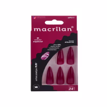 Imagem do produto Unha Postiça Stiletto longa Rubi - Macrilan - UP511