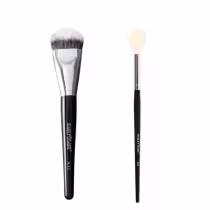 Imagem do produto Pincel Profissional Para Base Linha Max Macrilan A32 + Pincel A28 profissional cônico para esfumar e iluminar