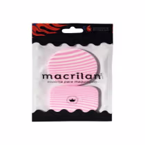 Imagem do produto Kit Com 2 Esponjas Redonda e Retangular - Macrilan - EJ1-1 - Rosa claro