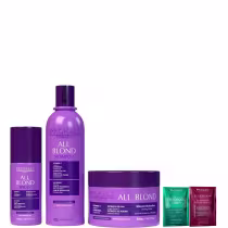 Imagem do produto Kit Manutenção Cabelos Loiros Prohall 3 Itens