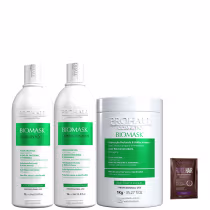 Imagem do produto Kit Profissional de Ultra Hidratação Biomask Prohall 3 Itens