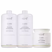 Imagem do produto Kit Keune Care Satin Oil Shampoo 1000ml + Condicionador 1000ml + Máscara 500ml