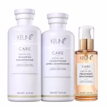 Imagem do produto Kit Keune Satin Oil Shampoo 300ml + Condicionador 250ml + Óleo 95ml