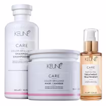 Imagem do produto Kit Keune Care Color Brillianz Shampoo 300ml e Máscara 200ml + Satin Oil 95ml