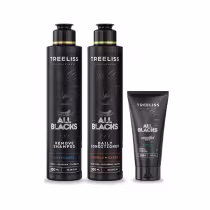 Imagem do produto Kit TreeLiss Profissional All Blacks Trio Cabelo & Barba (3 Produtos)