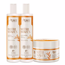 Imagem do produto Trio Nutri Waves Shampoo, Condicionador e Máscara - Apice Cosméticos