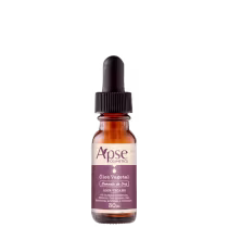 Óleo vegetal da marca Apice Cosmetics, com a indicação "Somente de Uva" no rótulo. O frasco é de vidro âmbar com um conta-gotas preto na tampa. É descrito como 100% vegano, sem sulfatos, parabenos, silicone, óleo mineral e fragrâncias artificiais.