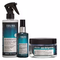 Imagem do produto Kit TRUSS Uso Obrigatório Máscara 180g + Reconstrutor 260ml + Óleo 60ml