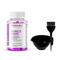 Imagem do produto Cápsulas Crescimento Capilar Force Hair Prohall +Cumbuca