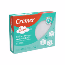 Imagem do produto Fraldas de Pano Brancas com Bainha Luxo