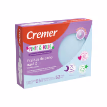 Imagem do produto Fralda de Pano Pinte e Borde Azul - 5 unidades