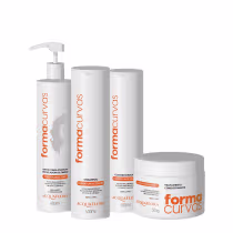 Imagem do produto Kit Acquaflora Forma Curvas Shampoo Condicionador Tratamento Condicionante e Creme de Pentear Ondas (4 produtos)