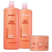 Imagem do produto Wella Kit Nutri Enrich Shampoo 1L, Condicionador 1L, Máscara 150g (3 produtos)