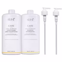 Imagem do produto Kit Keune Care Vital Nutrition Shampoo 1000ml e Condicionador 1000ml + Válvulas Pump