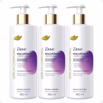 Imagem do produto Kit Dove Hialurônico + Dermo Renovador: 3 Sérum Corporal Hidratante 380ml