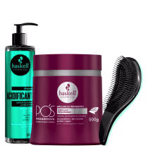 Imagem do produto Shampoo Acidificante Haskell Máscara Progressiva 500g+Escova