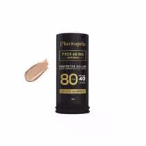 Protetor Solar em Bastão Pharmapele Prev-Aging Stick 80FPS Peach, 14g.