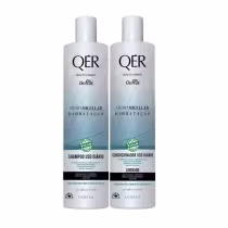 Kit com shampoo e condicionador QÉR Hidra Micelar da marca Griffus.