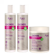 Imagem do produto Kit Cachos - Shampoo, Condicionador e Ativador (3 ITENS)