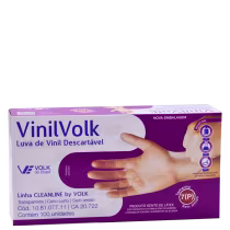 Imagem do produto Kit Volk do Brasil Vinil Volk Sem Amido P - Luva Descartável (100 Unidades)
