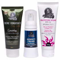 Imagem do produto Kit Tattoo Long Life Limpeza e Proteção Tatuagem Trio (3 Produtos)