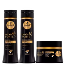 Imagem do produto Kit Haskell Cavalo Forte Uso Diário Trio 300ml +Touca/2Sachê