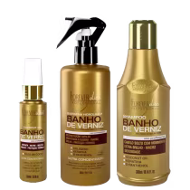 Imagem do produto Forever Liss Banho de Verniz Óleo de Coco, Queratina e Shampoo - Antifrizz, Força e Limpeza