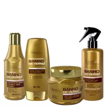 Imagem do produto Forever Liss Banho de Verniz Condicionador, Máscara, Queratina e Shampoo Cabelos Fortes e Brilhantes
