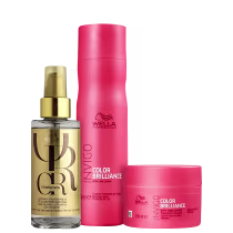 Imagem do produto Kit Wella Professionals Color Brilliance Oil Combo Trio Care (3 Produtos)