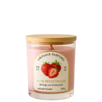 Imagem do produto LIBOUGIES Mon Petit Fraise Morango com Champagne - Vela Aromática 200g