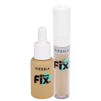 Imagem do produto Kit Vizzela Fix HD Powder Cor 3 Base Corretivo (2 produtos)
