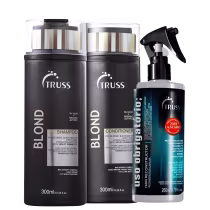 Imagem do produto Kit TRUSS Blond Antifrizz Cabelos Loiros (3 Produtos)