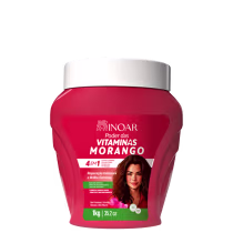 Imagem do produto Inoar Poder das Vitaminas Morango - Creme Capilar Multifuncional 1kg
