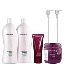 Imagem do produto Kit Senscience Silk Moisture Salon + Inner Restore Deep Moisturizing + Inner Restore Intensif + Válvulas Pump (6 Produtos) 