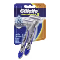 Imagem do produto Gillette Prestobarba 3 - Aparelho de Barbear (2 Unidades)