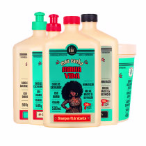 Imagem do produto KIT LOLA CSM MEU CACHO MINHA VIDA SH 500ML+COND 500ML+MÁSC 450G+CREME DE PENTEAR 500G+FINALIZADOR 500G