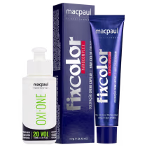 Imagem do produto Kit MacPaul Professional Fix Color 6/41 Louro Escuro Acobreado Acinzentado + Oxidante 20 Volumes (2 Produtos)