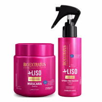 Imagem do produto Kit Bio Extratus Mais Liso - Finalizador Spray 100ml + Máscara Capilar 250g
