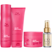 Imagem do produto Kit Wella Professionals Invigo Color Brilliance +Oil Reflections Quarteto (4 Produtos)