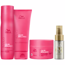 Imagem do produto Kit Wella Professionals Invigo Color Brilliance +Oil Reflections Light Quarteto (4 Produtos)