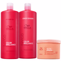 Imagem do produto Kit Wella Professionals Invigo Color Brilliance + Nutri-Enrich Salon Trio (3 Produtos)