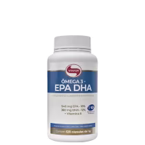 Suplemento Alimentar Vitafor Ômega 3 EPA DHA, 120 cápsulas.