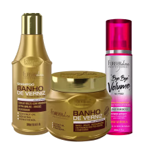 Imagem do produto Kit Especial Banho de Verniz com Bye Bye Volume Forever Liss