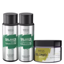 Imagem do produto Kit Wess Professional Balance + Blond Mask (3 Produtos)