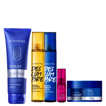 Imagem do produto Kit Lowell Violet Platinum Deslumbre Liss Five (5 Produtos)