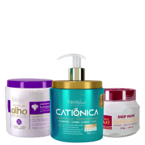 Imagem do produto Kit Cronograma Capilar para Cabelos com Progressiva Trio (3 Produtos)