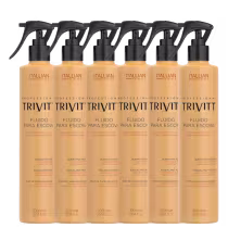 Imagem do produto Kit Itallian Hairtech Professional Trivitt Fluido Para Escova (6 Unidades)
