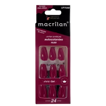 Imagem do produto Macrilan Efeito Gel Rubi UP702B - Unhas Postiças (24 Unidades)