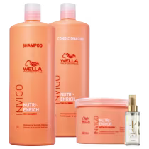 Imagem do produto Kit Wella Professionals Nutri Enrich Sh 1L + Cond 1L + Masq 500g + Oil Reflections Light 100ml